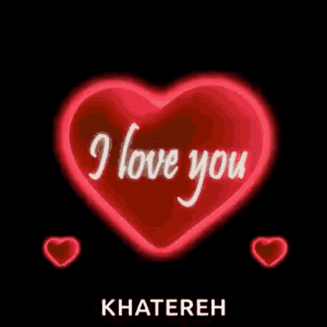 a heart with the words `` i love you '' written on it .