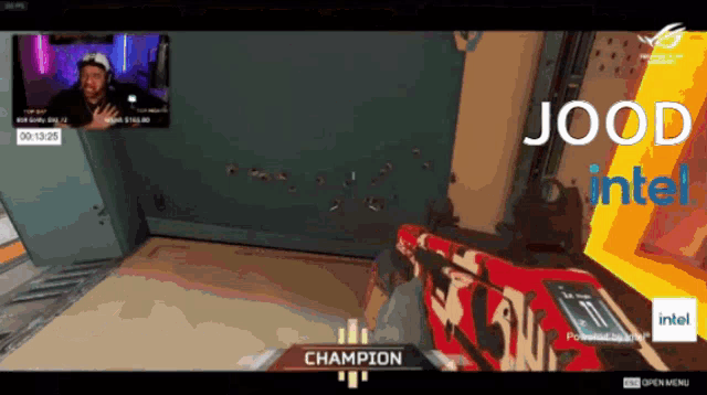 a screenshot of a video game with the word champion on the bottom left
