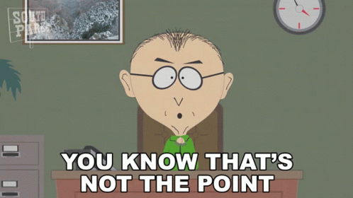 You Know Thats Not The Point Mr Mackey GIF - You Know Thats Not The Point Mr Mackey South Park GIFs