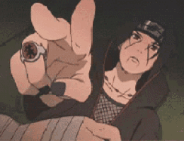 a cartoon character is holding a ring in his hand and pointing at the camera