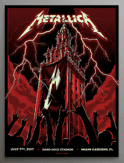 metallica is playing hard rock stadium in miami
