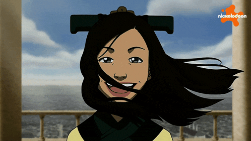 a nickelodeon cartoon of a girl with long hair