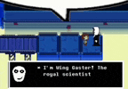 a video game character says i 'm wing gaster ! the royal scientist