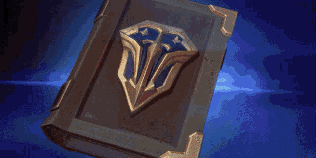 a book with a diamond on the cover