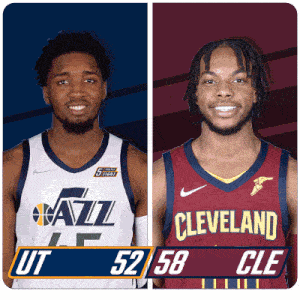 two basketball players from the utah jazz and the cleveland cavaliers