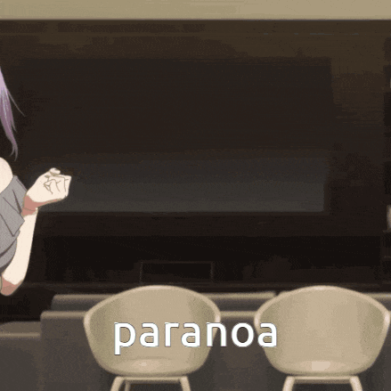 paranoa is written in white on a black background