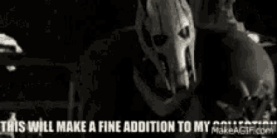 a black and white image of a skull with the words " this will make a fine addition to my collection "