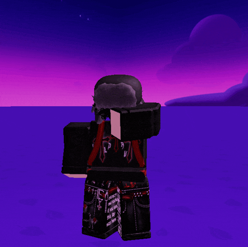 a cartoon character is wearing a black shirt that says " ld " on it