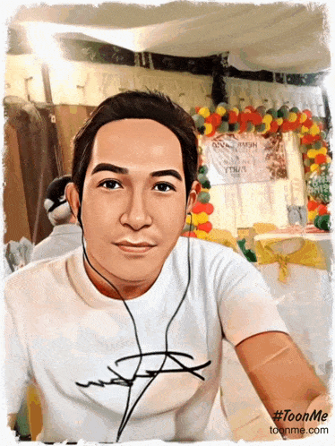 a cartoon drawing of a man with the website toonme.com in the bottom right corner