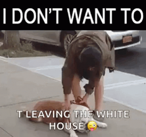I Dont Want To Leaving The White House GIF - I Dont Want To Leaving The White House Lazy GIFs