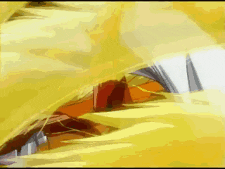 a close up of a yellow background with a few lines on it