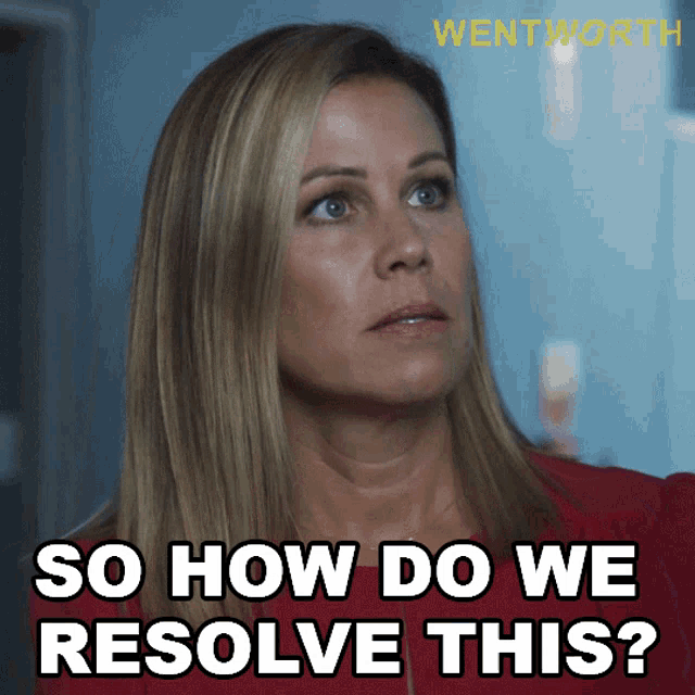 So How Do We Resolve This Ann Reynolds GIF - So How Do We Resolve This Ann Reynolds Wentworth GIFs