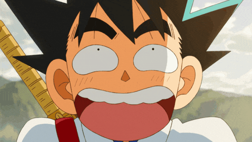 a cartoon character is making a surprised face with his mouth open