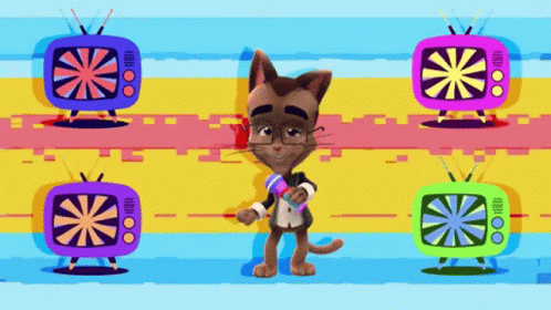 Tv Television GIF - Tv Television 44cats GIFs