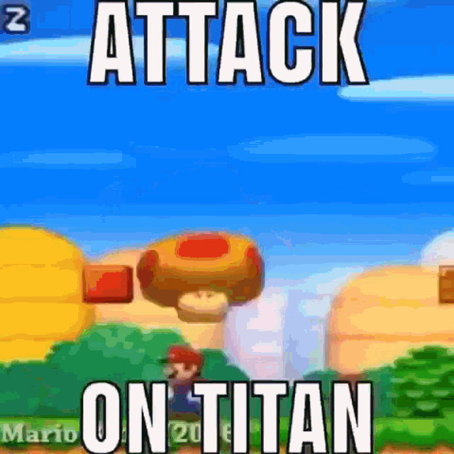 Attack On Titan Mario GIF - Attack On Titan Mario Sorizona GIFs