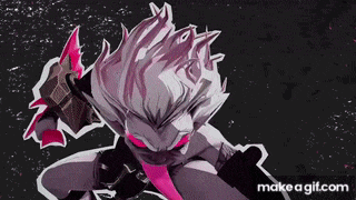 a drawing of a person with a gun and a tongue sticking out is on make a gif.com