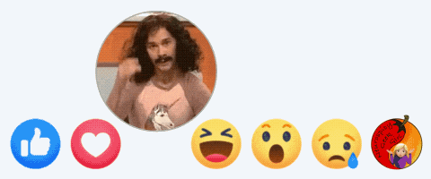 a man with long hair and a mustache is surrounded by smiley faces that say magic
