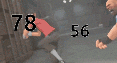 a pixelated image of a man with the numbers 78 and 56