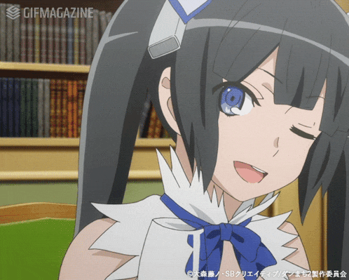 a gif of a girl with the word gifmagazine on the bottom right