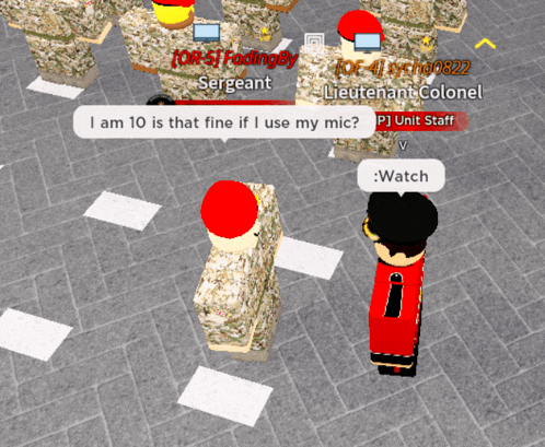 a group of soldiers are playing a video game and one of them is asking if i am 10 is that fine