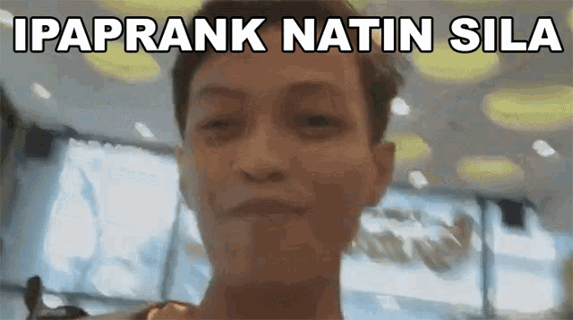 a man is smiling with the words ipafrank natin sila written above him