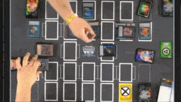 a person is playing a game with a team yc5 card