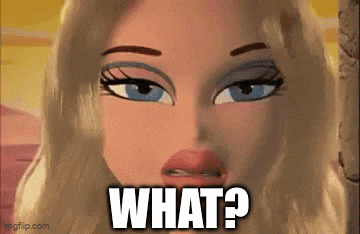 a cartoon doll is asking what ?