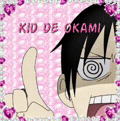 a picture of a cartoon character with the name kid de okami