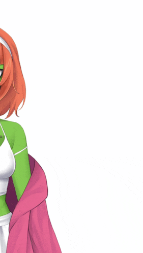 a cartoon character with green skin and orange hair