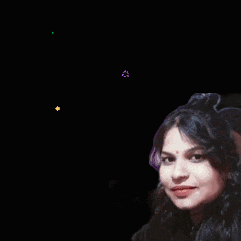 a woman applauds in front of a sign that says super