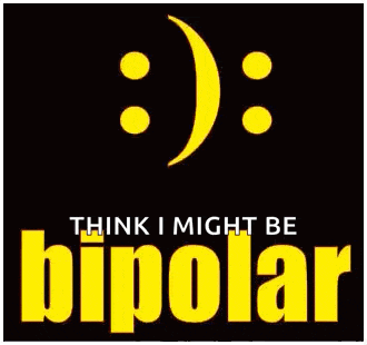 a poster that says ' think i might be bipolar '
