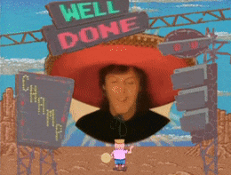 a man in a sombrero stands in front of a sign that reads well done