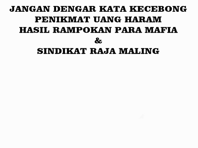 a frog with a crown on its head and the words " jangan dengar kata kecebong " below it