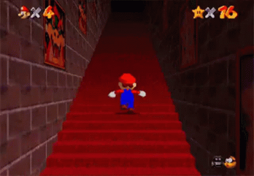 Mario Running GIF - Mario Running Stairs GIFs