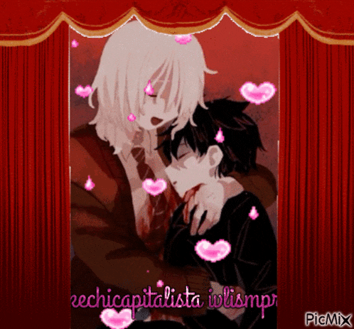 a picture of a man and a boy with hearts surrounding them and the words rechicapitalista iwlismp on the bottom