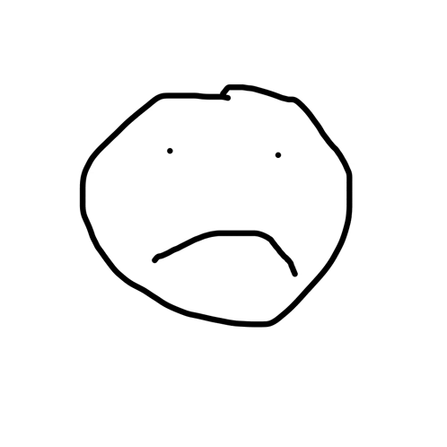 a black and white drawing of a smiley face with a middle finger