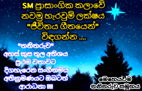 a picture of a night sky with trees and a star