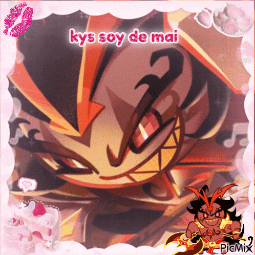 a picture of a cartoon character with the words kys soy de mai