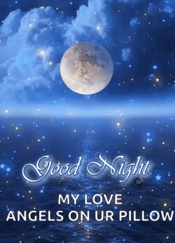 Good Night My Love GIF - Good Night My Love Angels On Your Pillow GIFs