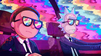 Rick And Morty Aesthetic GIF - Rick And Morty Aesthetic Rainbow GIFs