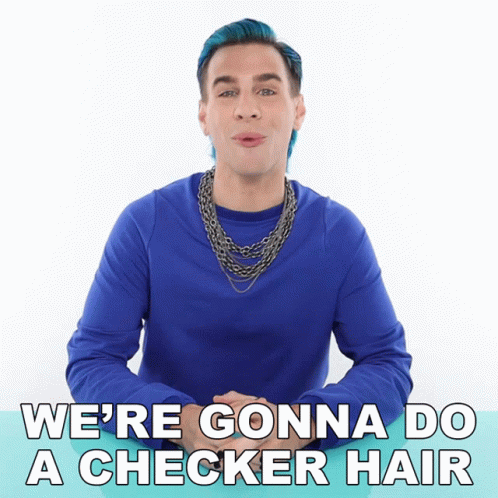 Were Gonna Do A Checker Hair Brad Mondo GIF - Were Gonna Do A Checker Hair Brad Mondo Checker Hair GIFs