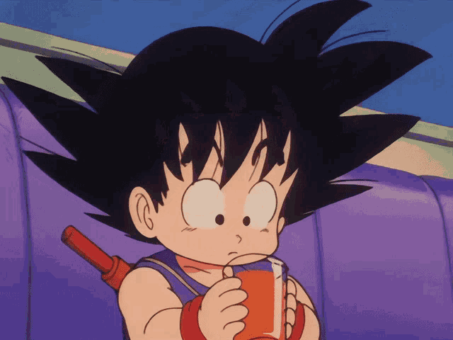a cartoon character with a sword behind his back