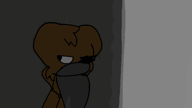 a drawing of a dog with a scarf around his neck