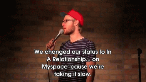 Comedian Lane Pieschel Is Old Fashioned. GIF - Lane Pieschel Comedy My Space GIFs