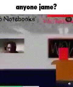 a screenshot of a computer screen with the words anyone jame on it
