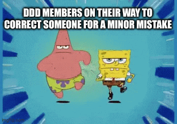 patrick star and spongebob squarepants are dancing together in a meme .