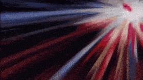 a blurred image of a person 's face with a lot of lights coming out of it .