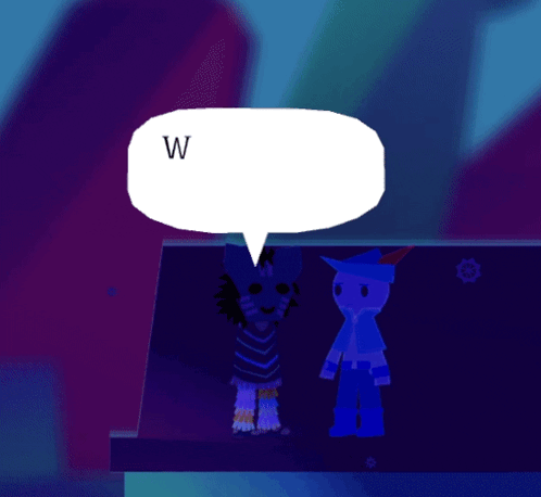 a cartoon character with a speech bubble that says well maybe i won t say