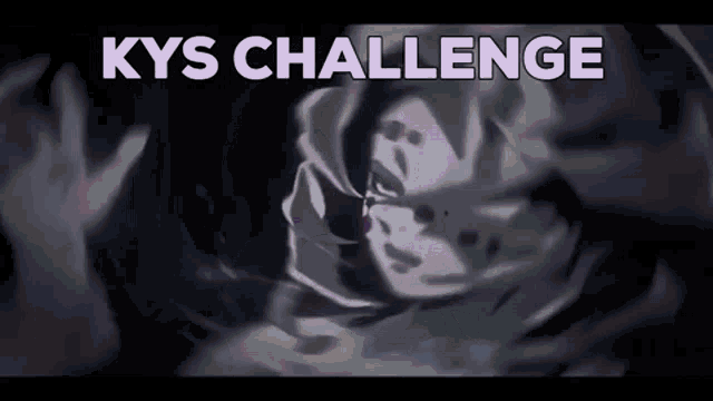 a drawing of a person with the words kys challenge written above it