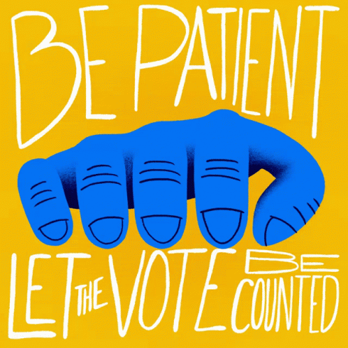 Be Patient Let The Vote Be Counted GIF - Be Patient Let The Vote Be Counted Idle Hand GIFs